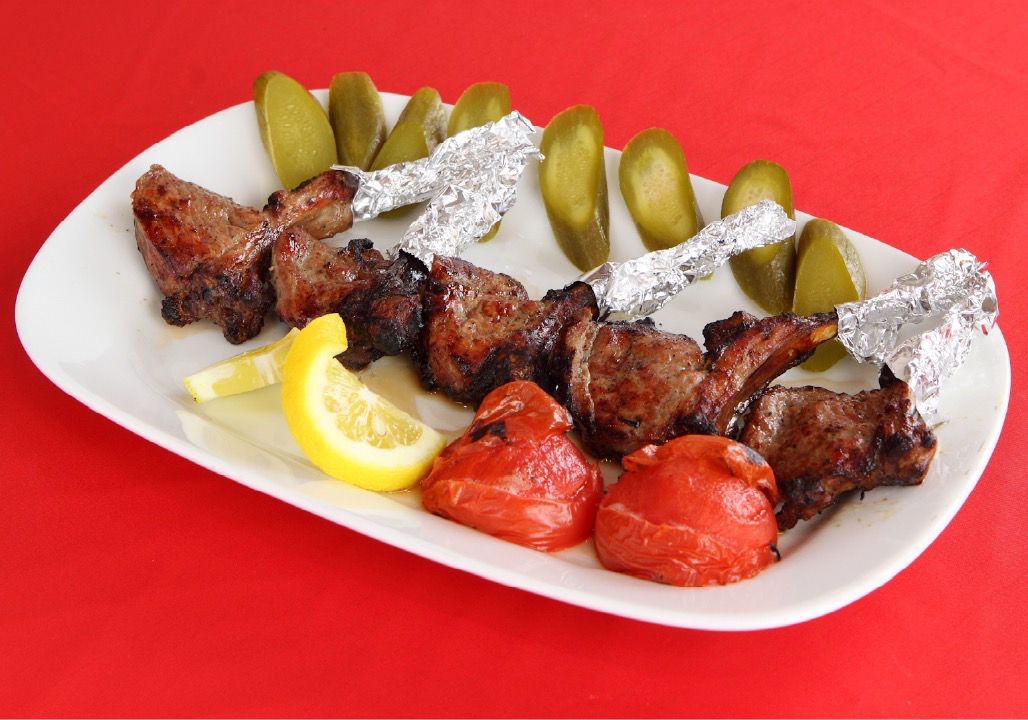 Chelo Kebab Shandiz dish